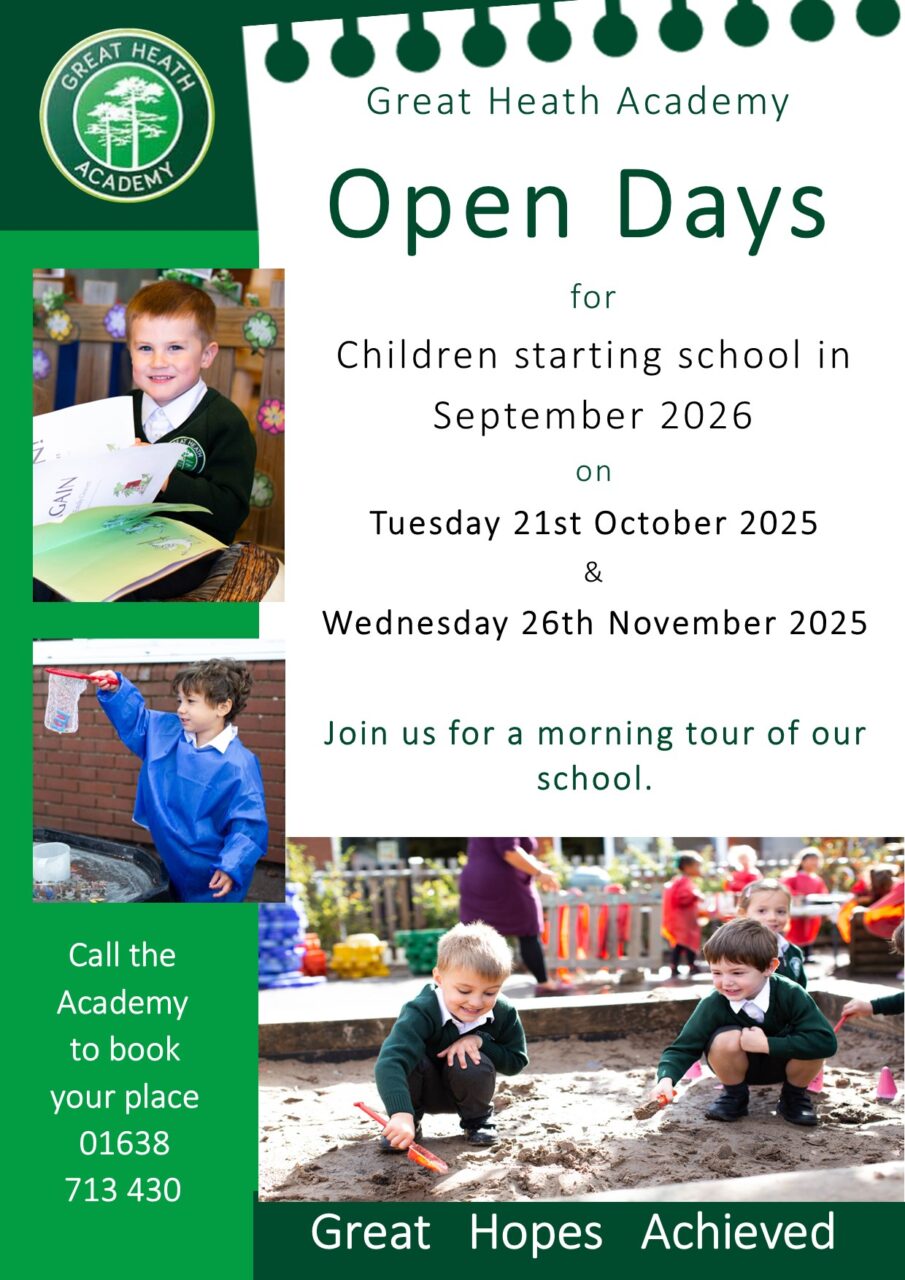 Open Mornings for September 2026 Reception Children